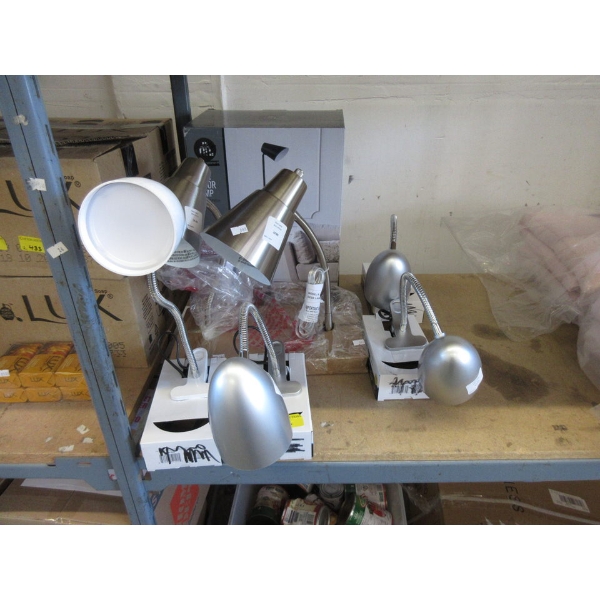 6 Piece Lot of Assorted Like-New Lamps