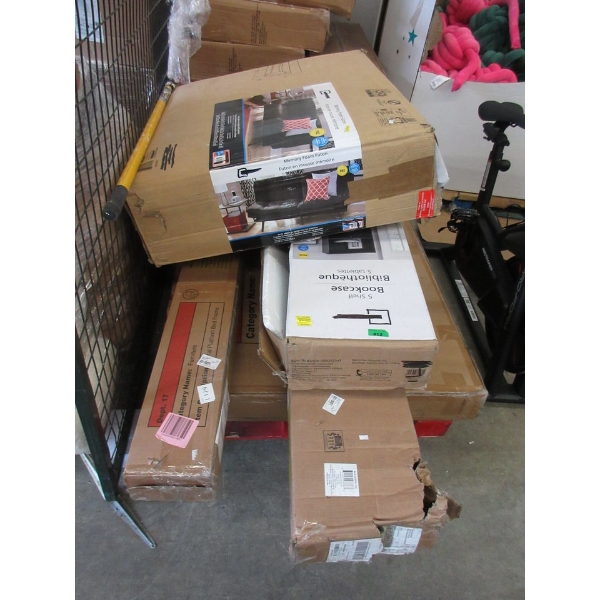 Skid of Assorted Flat Pack Furniture 
