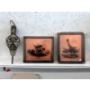 Image 1 : 2 African Animal Small 3D Table Tops & 1 Bellows