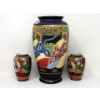 Image 1 : 3 Vintage Hand Painted Japanese Vases