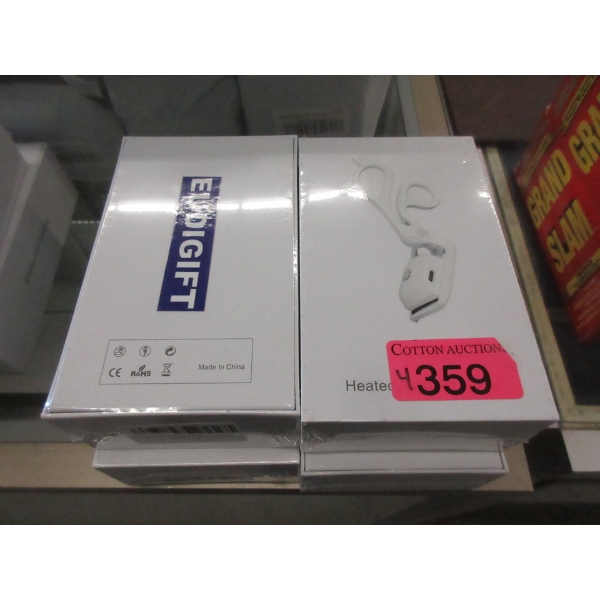 4 New Heated Eyelash Curlers - White
