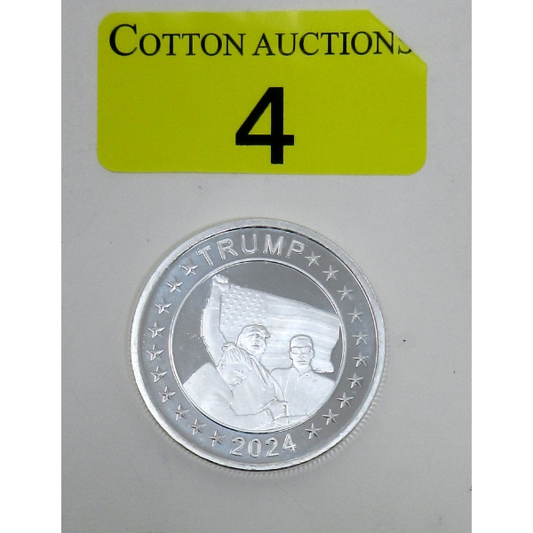 1 Oz .999 Silver 2024 TRUMP Assassination Survival Round 
