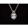 Image 1 : 2.5 CT White Topaz & Diamond Pendant 