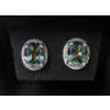 Image 1 : New Mystic Topaz & Diamond Earrings