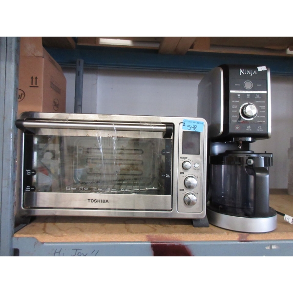 Ninja Frozen Treat Machine & Toshiba Toaster Oven