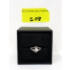 Image 3 : 18KT White Gold Ladies Estate Solitaire Ring