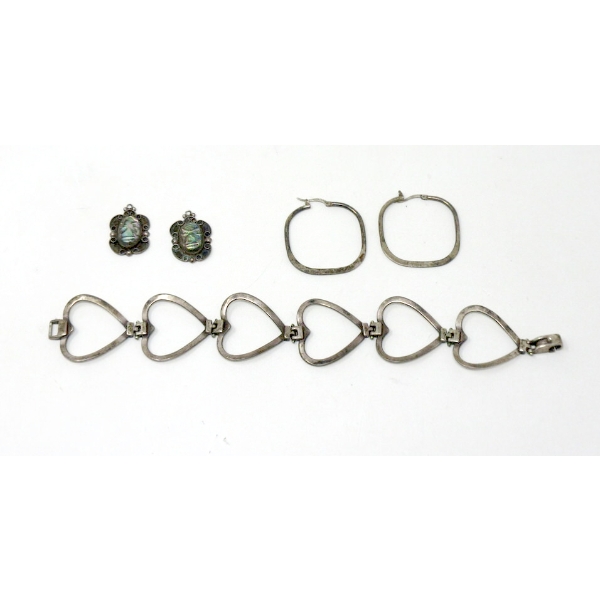 4 Piece Lot of Vintage Sterling Silver Jewelry 