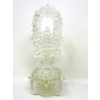 Image 2 : 3 Vintage 8" Pressed Glass Perfume Bottles 