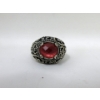 Image 3 : .925 Silver Gemstone Necklace, Ring & Bracelet Set