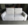 Image 1 : Beige Fabric Upholstered Power Reclining 83" Sofa