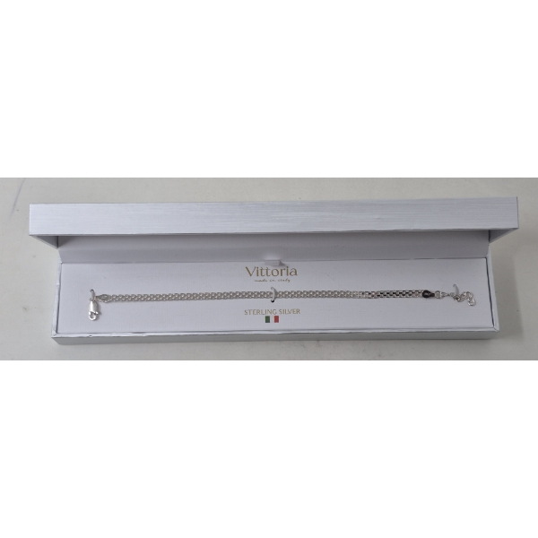 BNIB Ladies Sterling Silver Italian Bracelet 