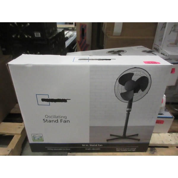 16" Oscillating Stand Fan