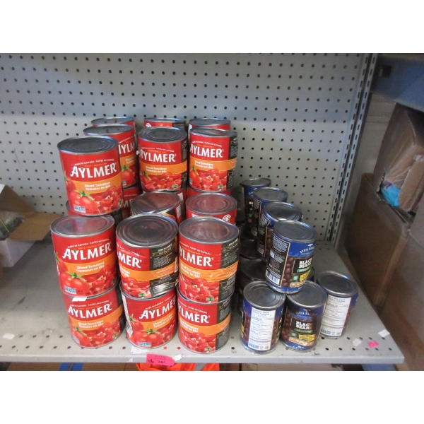 46 Dented Cans of Tomatoes & Black Beans