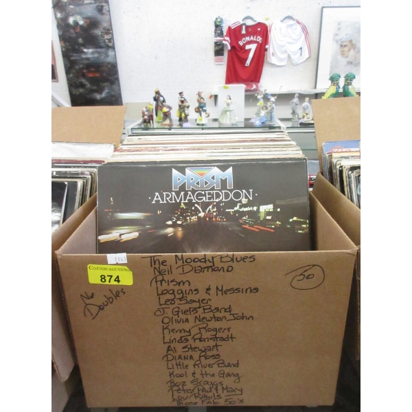 50 Vintage Vinyl LP Records - Most are 1960s & 70s