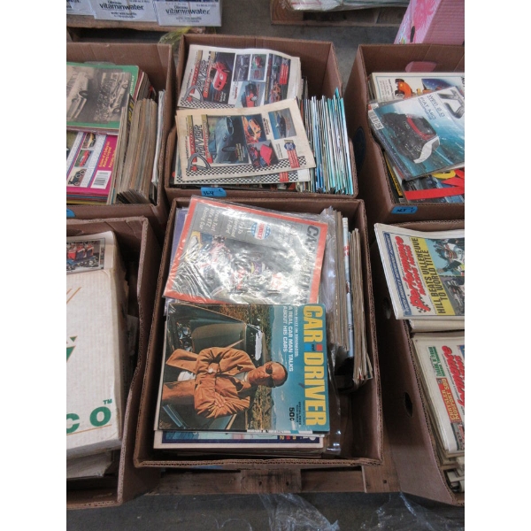 2 Boxes of Car & Driver & Other Auto Magazines