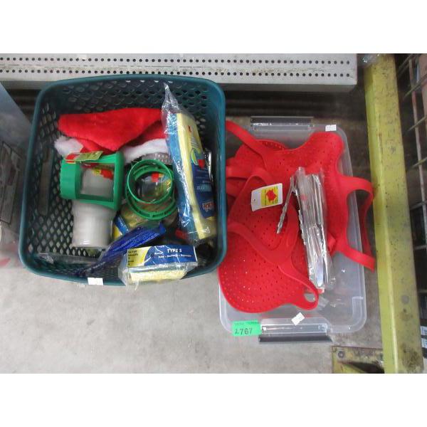 2 Small Totes of New & Customer Return Goods