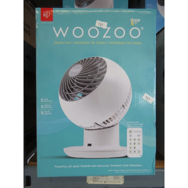 Woozoo Desk Top Globe Fan in Box