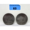 Image 1 : 2 x 1 Oz .999 Fine Titanium Buffalo USA Rounds  