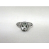 Image 2 : Green Amethyst & Diamond Ring in Sterling Silver