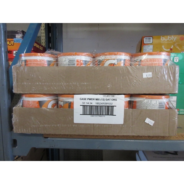 2 Cases of Powdered Instant Gatorade - Orange 