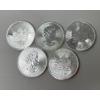 Image 1 : 5 x 1 Oz Canada Maple Leaf .9999 Silver Coins