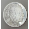 Image 1 : 5 Oz .999 Silver Indigenous/Buffalo Round 