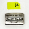 Image 1 : 10 Oz .999+ Silver Engelhard Serial Numbered Bar