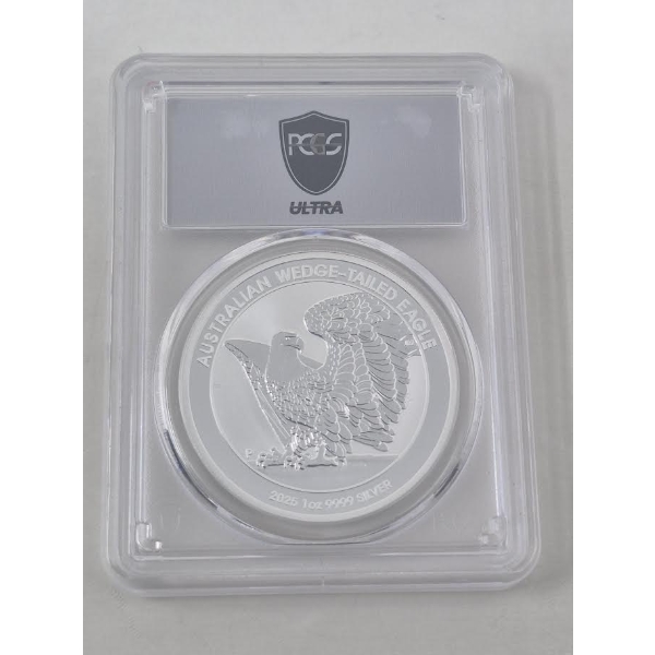 Certified/Graded MS70 1 Oz .9999 Silver Australian Wedge-Tailed Eagle Coin 
