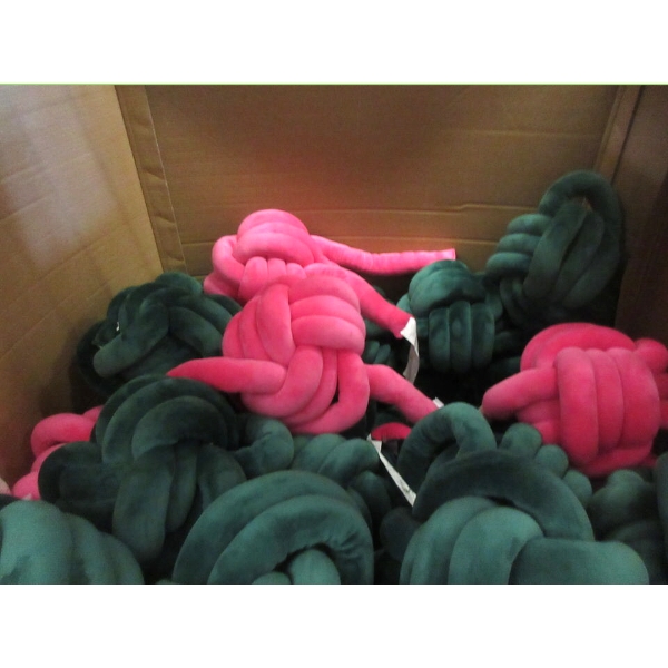 10 New Cuddle Knot Pillows - Assorted Colours