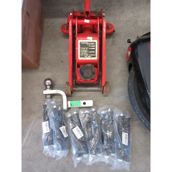 Hydraulic Trolley Jack, Ball Hitch &  New Sway Bar Links