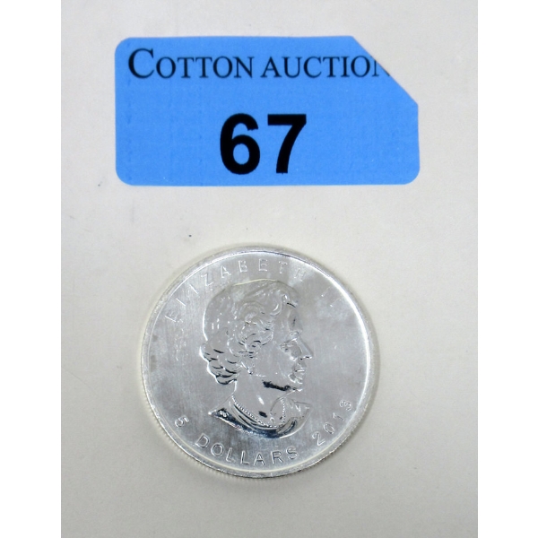 1 Oz .9999 Silver 2013 Canada Maple Leaf Coin 