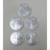 Image 3 : 5 x 1 Oz .999 Silver 2025 Walking Liberty Coins