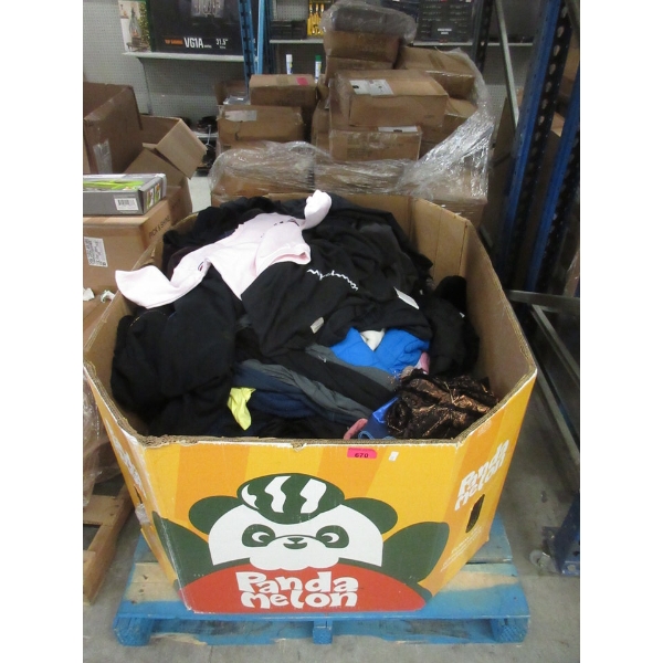 Skid of Overstock & Customer Return Clothing - As Is