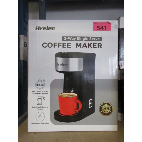 New Hrelec 2-Way Single Serve Coffee Maker