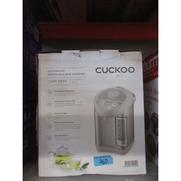 Cuckoo Automatic Water Boiler & Warmer 