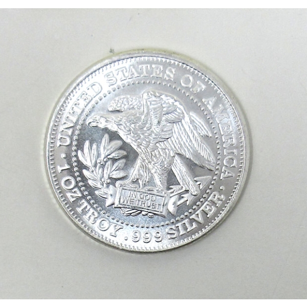 1 Oz .999 Silver USA Eagle Trade Unit Round 