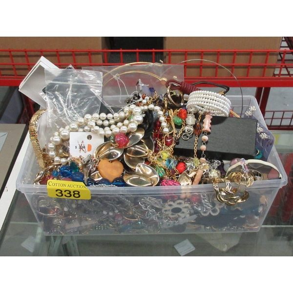 9 Pound Container of Fashion & Costume Jewelry