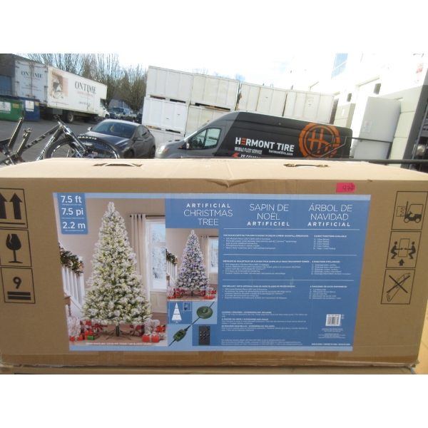 7.5' Artificial Christmas Tree with Micro LED Lights