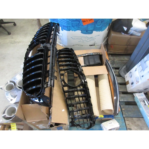 Skid of Assorted Auto Accessories and a Few Seat Covers