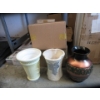Image 1 : 8 Assorted New Glazed Pottery Vases