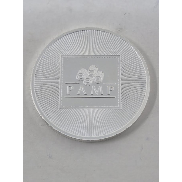 1 Oz .999 Silver PAMP Suisse Mint Round 