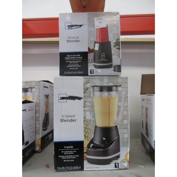 Mainstays 6-Speed Blender & Personal Blender