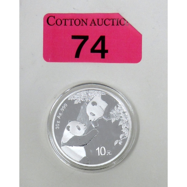 30 Gram .999 Silver 2023 Panda China Coin 