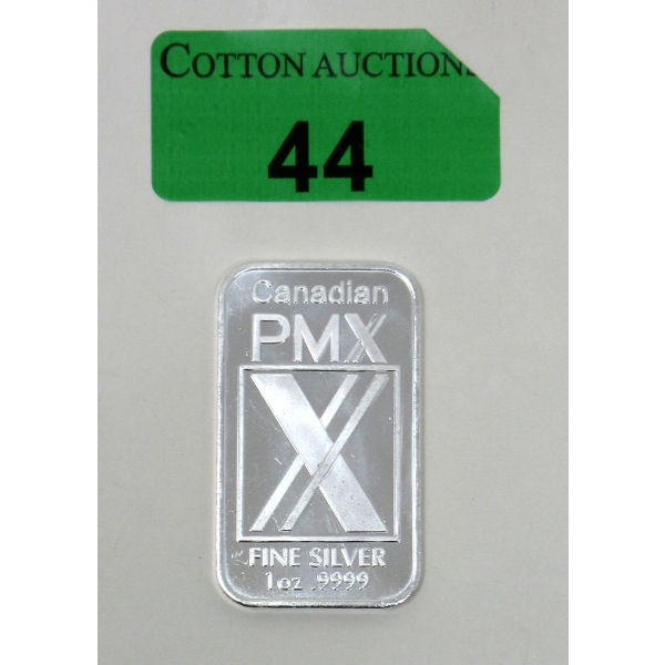 1 Oz .9999 Silver Canadian PMX Bar 