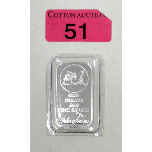 1 Oz .999 Silver SilverTowne Miner/ Mule Bar 