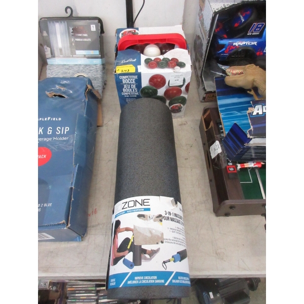 Go Zone Massage Roller & East Point Bocce Set