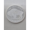 Image 1 : 1 Oz .999 Silver Indigenous/Buffalo Round 