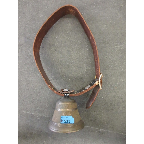 Vintage Bronze Albertano Swiss Cow Bell