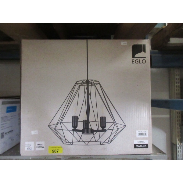 Eglo  Matilda  Pendant Light - Black Finish