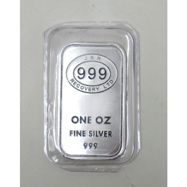 1 Oz .999 Silver JBR Ethically Sourced Bar 